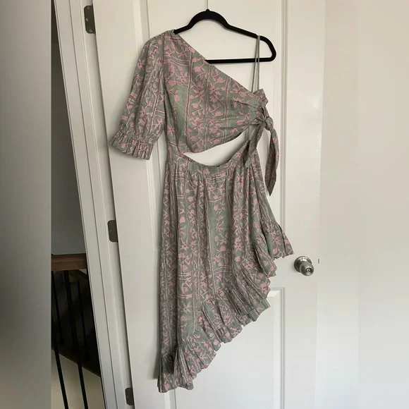 NWOT Cleobella Paola Ankle Dress in Border Print - Picture 7 of 15